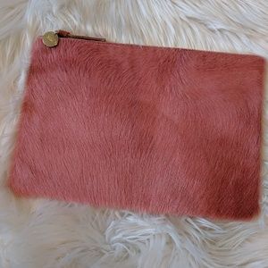 NWOT Clare V. Blush Flat Clutch